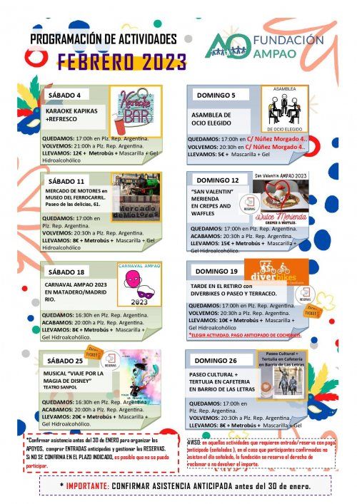 PROGRAMACIÓN FEBRERO 2023