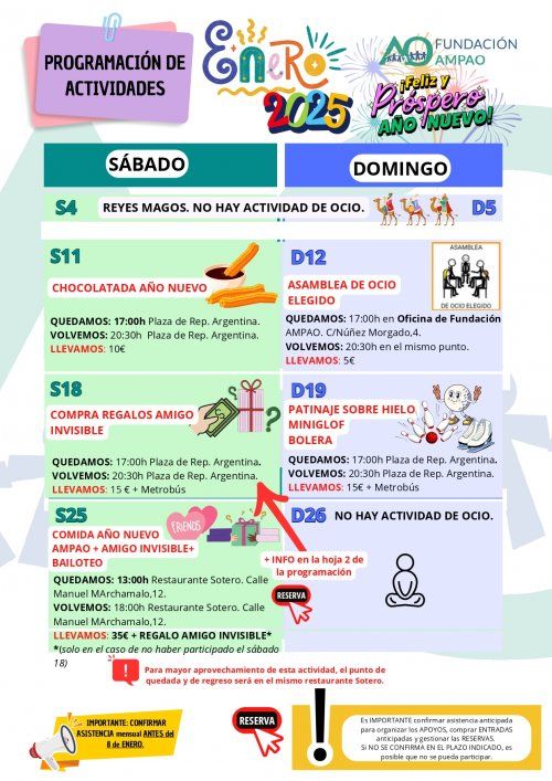PROGRAMACIÓN ENERO 2025