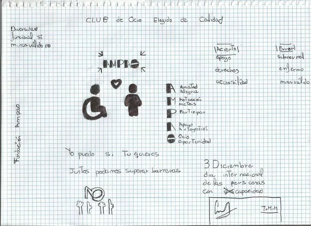 Grupo disfrutando de una jornada inclusiva
