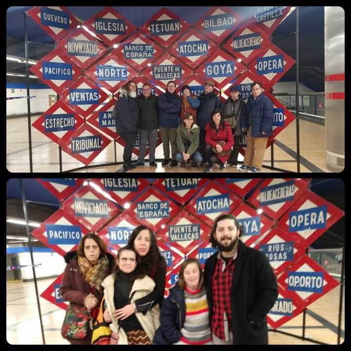 Participantes iniciando una jornada de ocio en la ciudad de Madrid