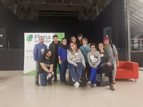 Una intervención durante el encuentro autonómico de Plena Inclusión