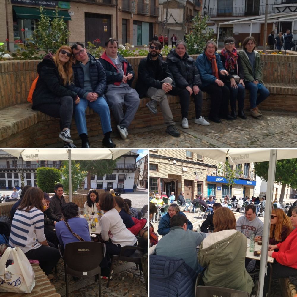 Participantes realizando una actividad al aire libre