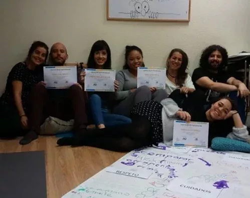 Participantes de una actividad formativa organizada por AMPAO en Madrid