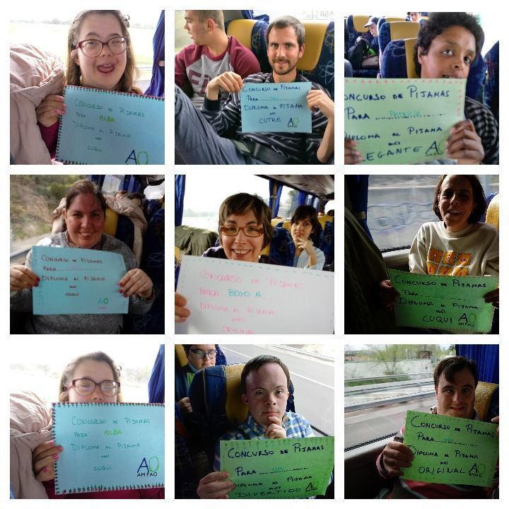 Participantes preparando una actividad de grupo