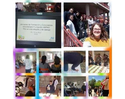 Jornadas de convivencia y formación organizadas por Fundación AMPAO para fortalecer el voluntariado y su impacto en la inclusión de personas con discapacidad intelectual.