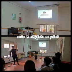 Foto final del equipo de voluntariado de la fundación