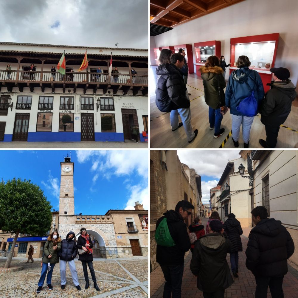 Participantes en el cierre del viaje, listos para volver