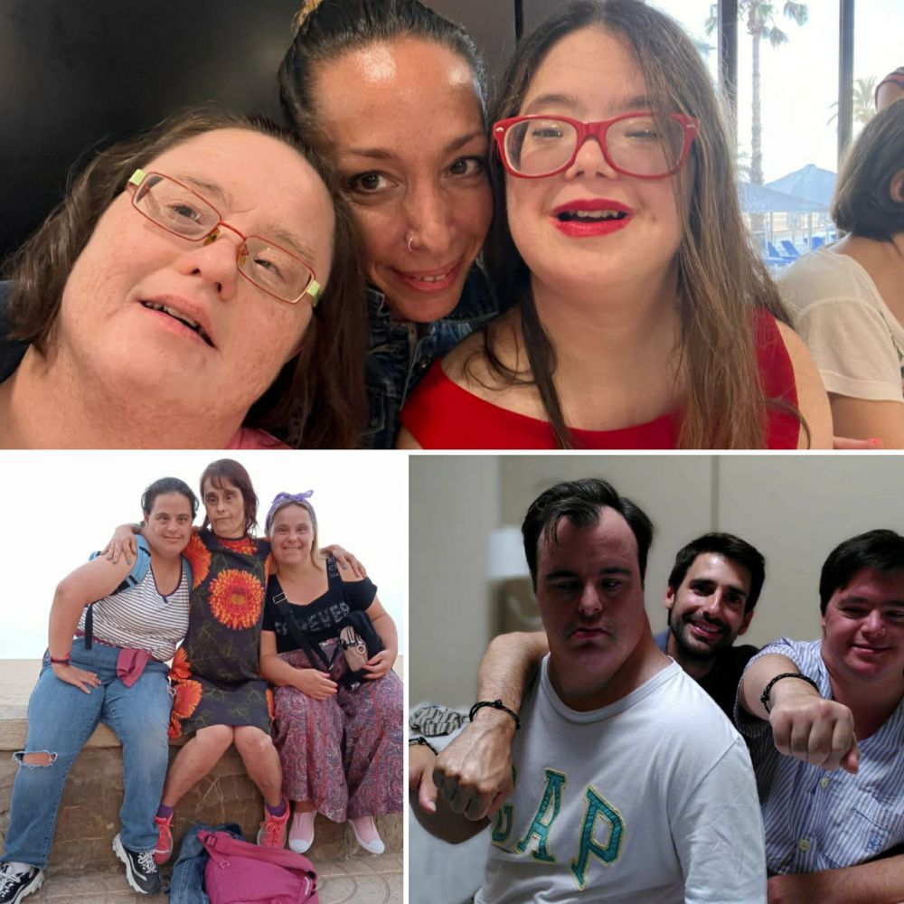 Participantes realizando una actividad física en grupo