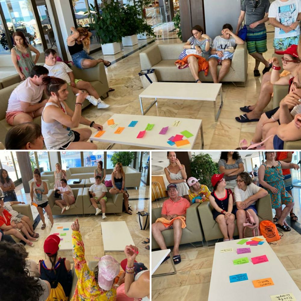 Momento compartido durante una jornada veraniega de inclusión