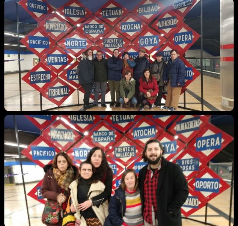 Participantes iniciando una jornada de ocio en la ciudad de Madrid