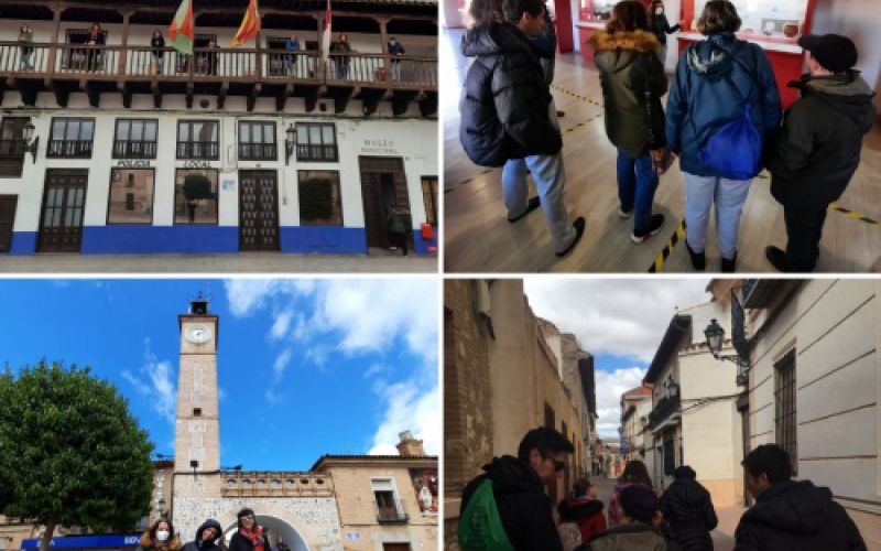 Participantes en el cierre del viaje, listos para volver