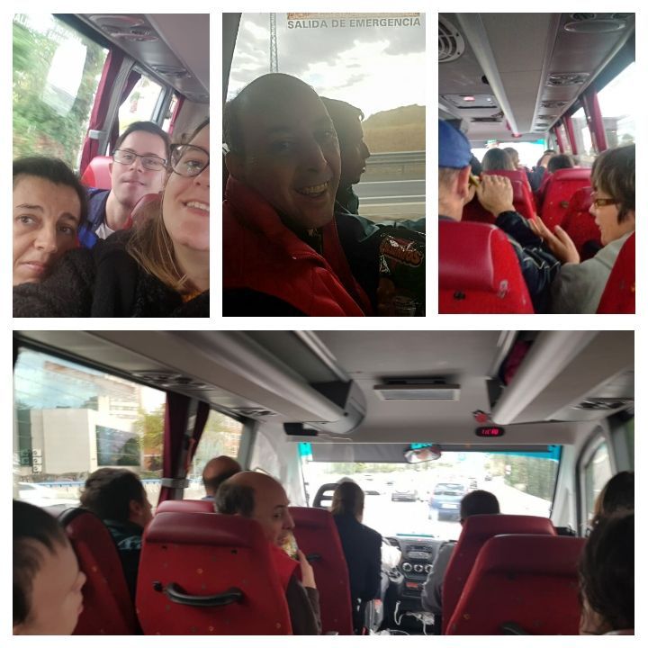Grupo llegando al destino de la excursión en la Comunidad de Madrid