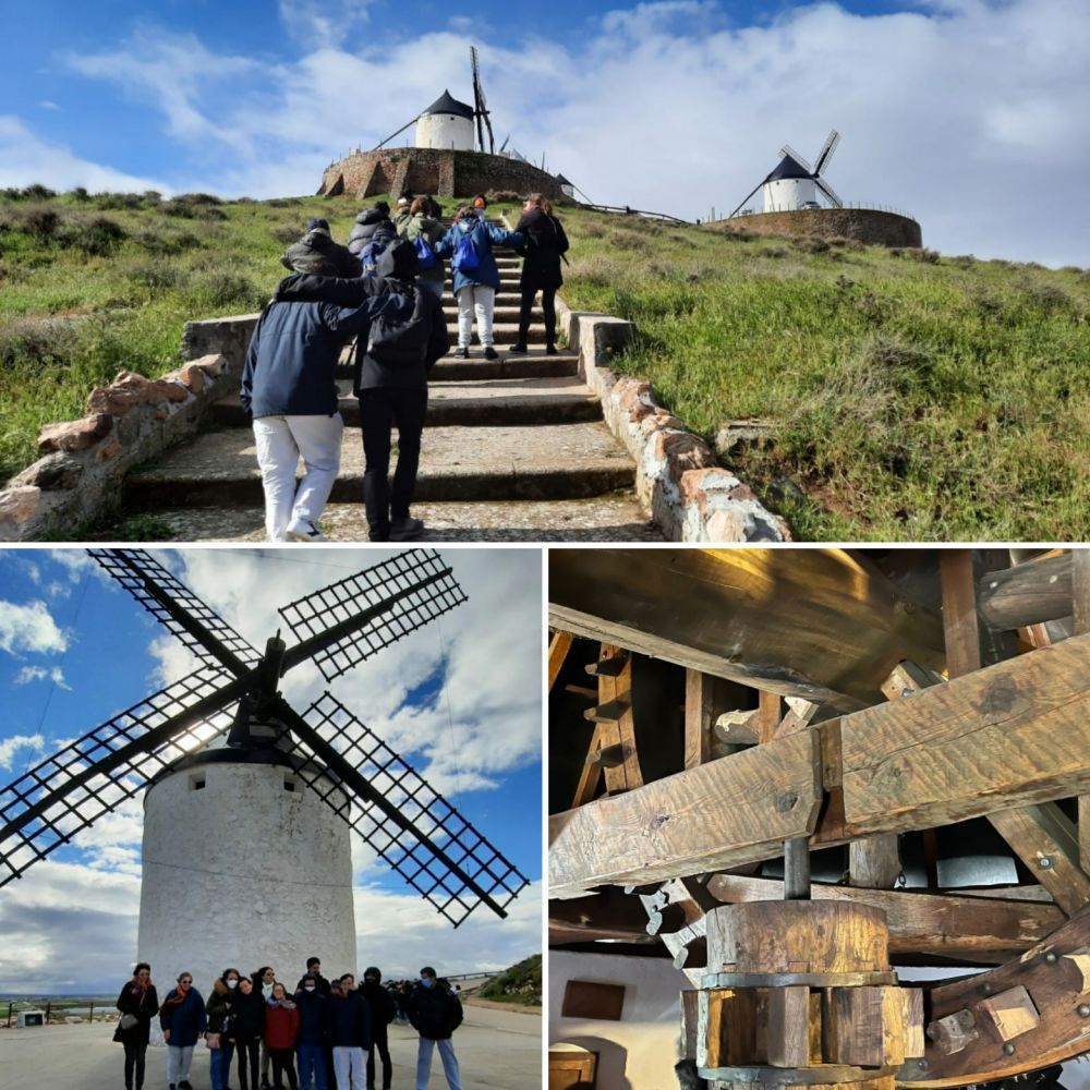 Grupo llegando a Consuegra como parte del viaje organizado