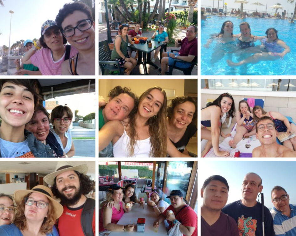 Participantes concluyendo el veraneo con una jornada tranquila. Equipo de voluntariado