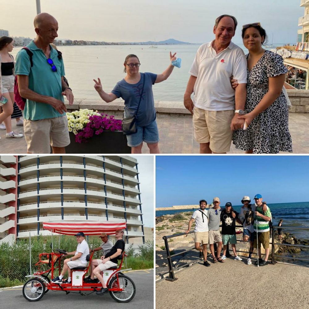 Participantes disfrutando de un momento de descanso y relajación